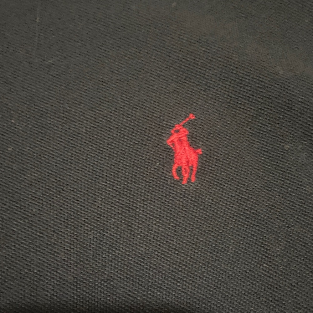 Polo by Ralph Lauren Black Long-Sleeve Polo with Red Logo - Picture 3 of 9